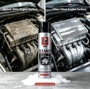 External Engine Foam Cleaner Heavy Duty Degreaser for Engine Surface Grease and Carbon Deposit Remover Car Engine Bay