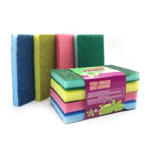 Extra Absorbent Long Lasting Dual Sided Cleaning Reusable Sponge for Dishes Pots Pans Sinks