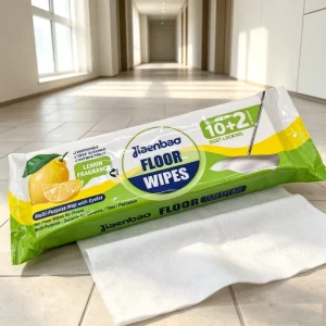 Extra-Large 60x40cm Thickened Water-Absorbent Floor Mopping Wipes 12-Piece Pack