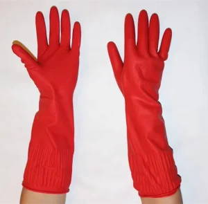 Extra-Long Household Rubber Cleaning Gloves