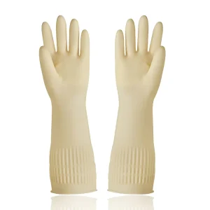 Extra-Long Latex Household Gloves, 38 cm 45 cm 55 cm, Waterproof Kitchen Dishwashing Gloves