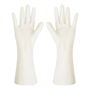 Extra Long Non Slip Tear Resistant Waterproof Reusable Rubber Cleaning Gloves for Kitchen