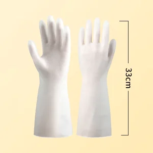Extra Thick Reusable PVC Household Kitchen Gloves, Waterproof, Scratch Resistant, Food Grade