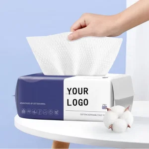 Extra-soft Disposable Cotton Tissue Biodegradable Facial Towels Disposable Facial Towel for Adult Daily Cleaning