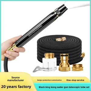 F157 Car Wash Water Gun Hose Watering Garden Gardening Tool Retractable Hose High-Pressure Water Gun Set