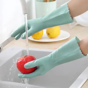 FF2473 Thick Fleece-Lined Household Dishwashing Gloves