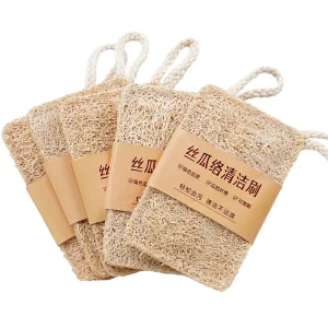 FF2899 Eco Friendly Biodegradable Plant Kitchen Dish Sponge Scouring Pads Natural Loofah Dishwashing Cleaning Sponge