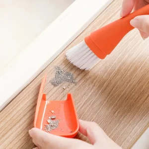 FF5163 Desktop Keyboard Car Vents Sliding Door Track Crevice Cleaning Brush Window Groove Cleaning Brush Window Track Cleaner