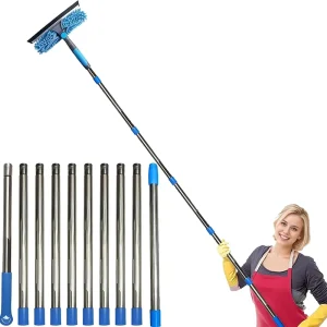 FF5210 High-Rise Window Cleaning Kit with Glass Door Wiper and Squeegee