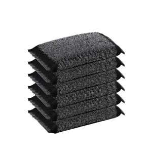 FF5714 Non-Scratch Steel Wire Kitchen Scouring Pad for Pots and Pans Heavy Duty Steel Wool Dish Sponge