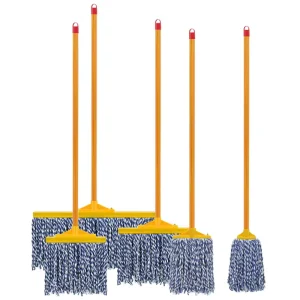 FF6010 Dry Wet Cotton Mop with Wood Handle