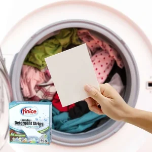 FNC745 Finice Eco Friendly Disposable Solid Laundry Detergent Sheets Mountain Morning Fragrance Lightweight Super Concentrated