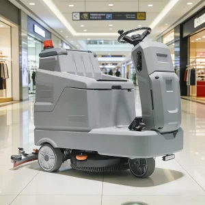 FS-1300 Heavy-Duty Ride-On Floor Scrubber Large Water Tank Industrial Floor Cleaner with HD Reversing Camera