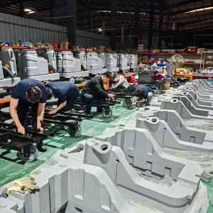 FS-76 Automatic Ride-On Floor Scrubber Machine Large Water Tank Industrial Floor Cleaner for Factory Warehouse