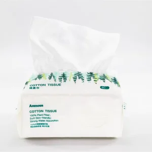 FSC GMPC CE ISO13485 BSCI Biodegradable Disposable Organic Cotton Flexible Facial Cleansing Tissue Paper