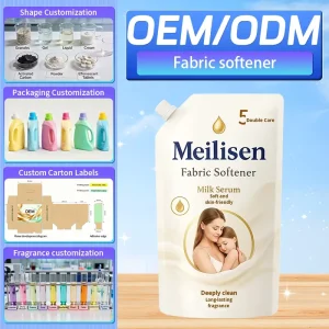 Fabric Liquid Detergent and Softener with Long-Lasting Fragrance and Anti-Static Formula