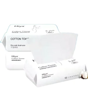Face Tissues Lint Free Facial Cleansing Towel Disposable Extra Thick Dry and Wet Use for Sensitive Skin Towel