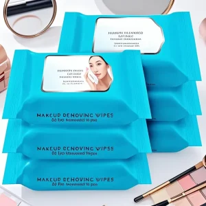Facial Cleansing Antibacterial Makeup Remover Wipes Reusable Cotton Dry Wet Dual Use Travel Pouch Packaging