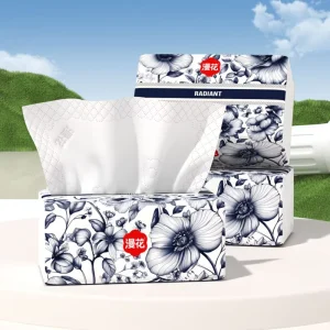 Facial Cleansing Tissue Hand Towel Folded Tissue Original Wood Pulp