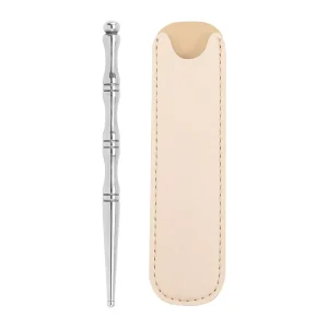Facial Massage Tool Stainless Steel Double Headed Handheld Acupuncture Pen for Home Use
