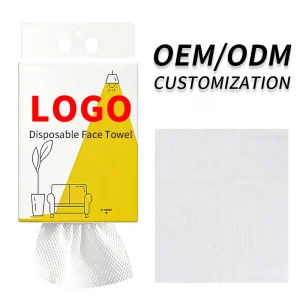 Facial Salon Use Soft Biodegradable Hanging Cotton Tissue for Adults 100% Pure Thick Cleansing Disposable Face Towels