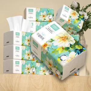Facial Tissues Factory Direct Sales Face Tissue Sheets Skin Gentle Disposable Facial Napkins Family Use