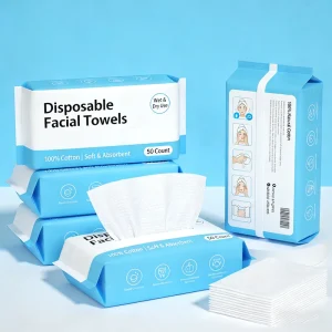 Facial Towelettes Wipe Disposable Cotton Face Towel Makeup Remover Cleansing Face Wipes