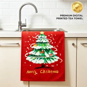 Factory 100 % Cotton Digital Full Printing Cleaning Dish Tea Towel Artist Custom High Quality Kitchen Towels