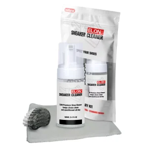 Factory 100ml Sneaker Shoe Cleaner Kit Alcohol Free Sustainable Foam Spray with Brush Towel Set for Removing Stains
