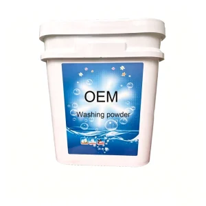 Factory 10kg Plastic Bucket Laundry Detergent Powder Lavender Scent Softening Deep Clean Natural Stain Remover OEM