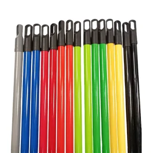 Factory 120cm Powder-Coated Metal Broom Handles with Italian Thread for Floor Cleaning Brushes