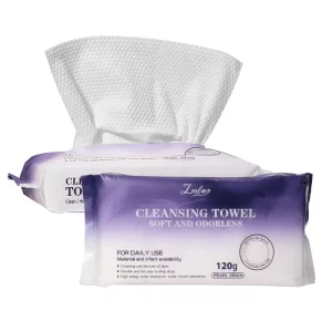 Factory 120g Nonwoven Natural Disposable Cotton Tissue Bath Towel Soft Towels for Sensitive Skin Care SY459