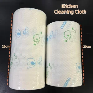 Factory 25*25cm Printed Cleaning Cloths Disposable Kitchen Wipes Dish Washing Oil Water Absorbent Daily Necessities