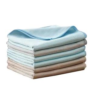 Factory 60g Microfibre Square Quick Dry Eco Friendly Antimicrobial Cleaning Cloth Glass Kitchen Absorbent Streak Free