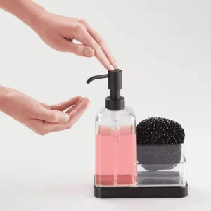 Factory 7611 High Appearance Stainless Kitchen Dispenser Square Press Head Hand Sanitizer Bottle Lotion Soap
