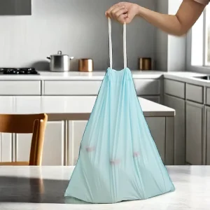 Factory Biodegradable 2.6 Gallon Drawstring Compostable Household Garbage Bags