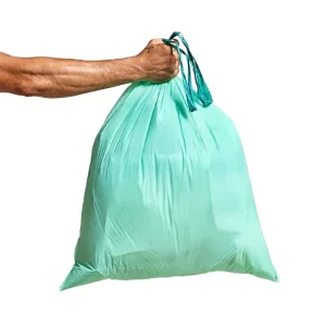 Factory Biodegradable Recyclable Household Kitchen Heavy Duty Big Bin Can Liner Drawstring Trash Garbage Bag 20-35L