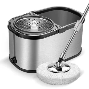 Factory Black Steel Basket Mop Barrel Set Double Drive Hand Pressure Rotating Mop Barrel