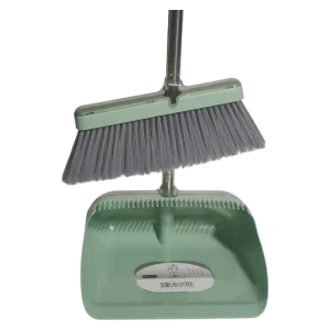Factory Broom and Dustpan Set, Plastic Household Cleaning Set with Soft Broom