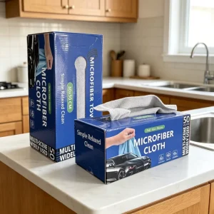 Factory Bulk Sale Boxed Cleaning Cloth Microfiber Cloth Disposable Super Absorbent Streak Free Lint Free for Dusting Cleaning