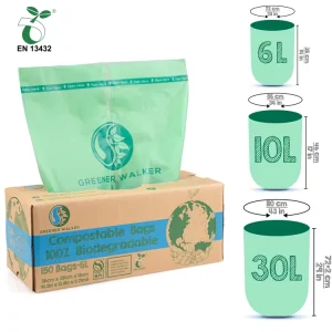 Factory Custom Logo Eco-Friendly Biodegradable Compostable Garbage Bags