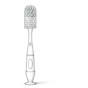Factory Custom Nylon Water Bottle Brush with Long PP Handle for Sports Bottles