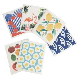 Factory Custom Reusable Soft Kitchen Towels Dish Cloths Swedish Dishcloths Eco Friendly Cellulose Sponge Microfiber Dish Cloths