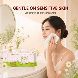 Factory Custom Spunlace Nonwoven Disposable Face Towel Dry Wet Dual Use Cleaning Tissue