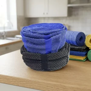 Factory Customizable Semi Finished Colorful Fabric Sponge Scourer Raw Material Cloth