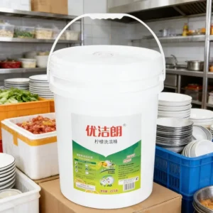 Factory Customizable Super Degreasing Eco Friendly Lemon Dishwashing Liquid 25KG Disposable Transparent OEM ODM 5% 15% Active