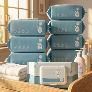 Factory Customization Eco friendly Soft Baby Wipes Alcohol Free Cleaning Baby Wet Wipes Cleansing Baby Wipes for Baby Cleaning