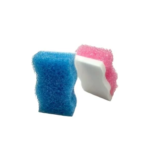 Factory Customized Colorful Scouring Pad Dishwashing Sponge for Kitchen Use, Non-Stick, Oil-Resistant, Antibacterial