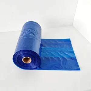 Factory Customized Heat Seal Blue LDPE Waterproof Plastic Bag Side Gusset Bags Roll Core for Household Use