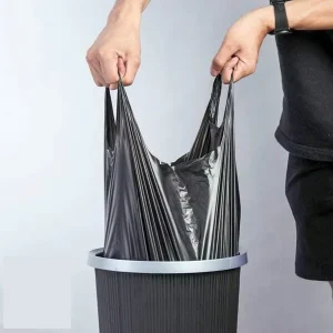Factory Customized Heavy Duty HDPE Trash Bags 40 55 60 95 Gallon Black Plastic